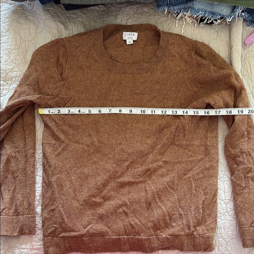 J. Crew Camel Teddy Wool Blend Sweater